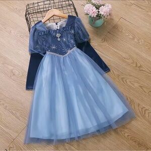 Blue Princess Kids Dress. (Final Price)